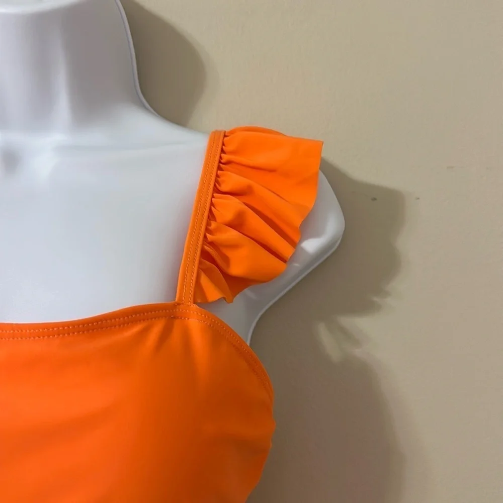 Kate Kasin Women’s 2-Piece Orange Tankini Swimsuit Sz Medium NWT Resortwear Chic - Picture 7 of 15